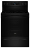 Whirlpool - 5.3 Cu. Ft. Freestanding Single Electric Range with Steam Air Fry and Air Baking - Black WFES5030RB