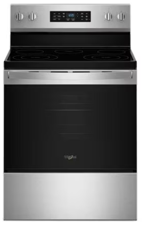 Whirlpool 30-inch Electric Range with Air Cooking Technology and Steam Clean WFES4530SZ