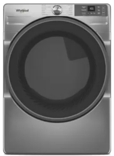 Whirlpool WGD5720RR 27 Inch Smart Gas Dryer with 7.4 cu ft Capacity, Wrinkle Shield™, AI Intelligent Dry, Quick Wash & Dry, Sanitize Cycle, Air Dry Cycle, Whirlpool® App, Cycle Notification, Voice Control, Family Share and ENERGY STAR® Certified
