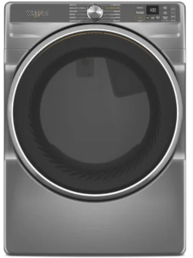 Whirlpool WGD6720RR 27 Inch Smart Gas Dryer with 7.4 cu ft Capacity, Wrinkle Shield™, AI Intelligent Dry, Quick Wash & Dry, Sanitize Cycle, Air Dry Cycle, Whirlpool® App, Cycle Notification, Voice Control, Family Share and ENERGY STAR® Certified