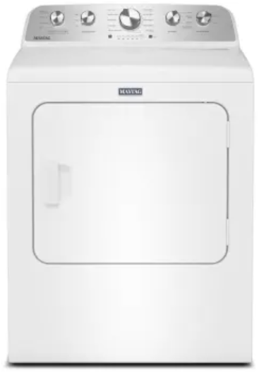 Maytag MGD5605RW 29 Inch Gas Top Load Dryer with 7.0 cu ft. Capacity, 10 Dryer Cycles, 3 Temperature Settings, Pet Pro Option, Moisture Sensing, and Quick Dry Cycle
