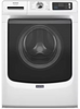Maytag MFW7020RW 27 Inch Smart Pet Pro Front Load Washer with 5.0 cu. ft. Capacity, 1150 RPM, 12 Wash Cycle, Steam Option, Sanitize Cycle, Drum Light, Auto Sensing and Energy Star Certified: White
