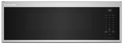 KitchenAid KMML550RPS 30 Inch Over-the-Range Smart Microwave with 1.1 cu. ft. Capacity, 4-Speed/600 CFM, Multi-Color LED Strip Lights, Cookshield™ Finish, Sensor Cooking Functions, Dishwasher Safe Turntable, Whisper Quiet™ Ventilation and Tap-to-Open Door