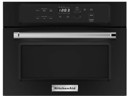 KitchenAid  1000W Built-In Microwave - 1.4 cu ft - Black - KMBS104EBL