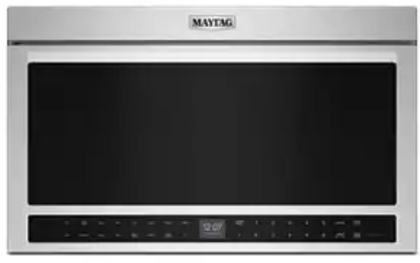 Maytag MMMF8030PZ 1.1 cu. ft. Over-the-Range Smart Microwave Oven with 950 Watts, 400 CFM Venting System, Toast, Sensor Cooking, Keep Warm, Steam Clean, Turntable-Free Design and Wire Rack