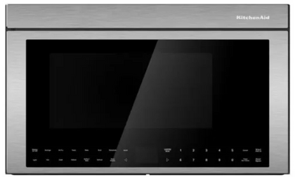 KitchenAid KMMF730PPS 30 Inch Multifunction Over-the-Range Smart Microwave Oven with 1.1 Cu. Ft. Capacity, 3-Speed 400 CFM Blower, 950 Watts, 10 Power Levels, Infrared Sensor Modes, WiFi Capable, Centrifugal Blower, and Air Fry Mode