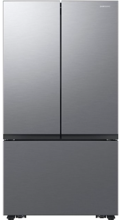 Samsung - 27 cu. ft. 3-Door French Door Counter Depth Smart Refrigerator with Dual Auto Ice Maker - Fingerprint Resistant Stainless Look RF27CG5010S9