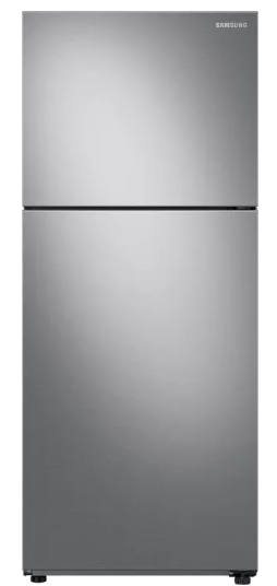 Samsung RT16A6195SR 28 Inch Top-Freezer Refrigerator with 15.6 Cu. Ft. Capacity, All-Around Cooling, True No-Frost Technology, Tempered Glass Shelves, Gallon Door Bins, LED Lighting, Garage Ready Design, Sabbath Mode, Ice Maker Ready