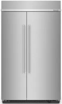 KitchenAid Built-in Side-by-Side Refrigerator - 30 cu ft - Stainless Steel - KBSN708MPS