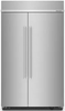 KitchenAid Built-in Side-by-Side Refrigerator - 30 cu ft - Stainless Steel - KBSN708MPS