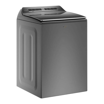 Whirlpool - 5.3 Cu. Ft. High Efficiency Smart Top Load Washer with Load & Go Dispenser - Chrome Shadow - WTW7120HC
