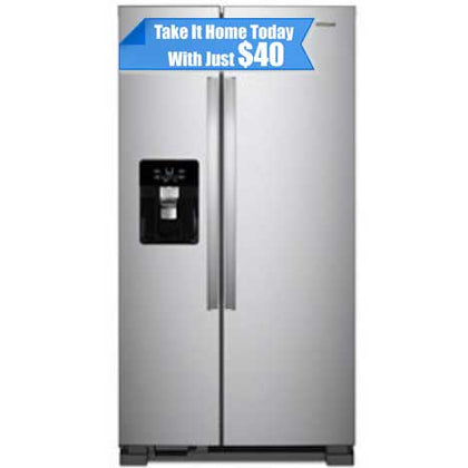 Appliance Sale: Whirlpool 36-inch Wide Side-by-Side Refrigerator - 25 cu. ft. (WRS325SDHZ)