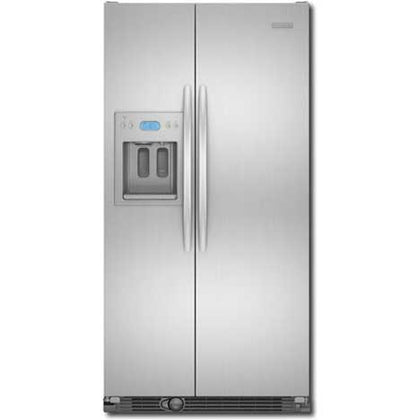 KitchenAid USED Refrigerator - Architect II 24.5 Cu. Ft. Counter-Depth Side-by-Side Refrigerator - Stainless-Steel KSCS25FTMS