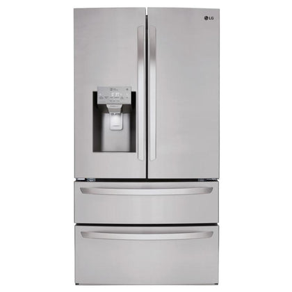 LG 27.8 Cu ft 4-Door French Door Refrigerator with Ice Maker - Stainless Steel - LMXS28626S
