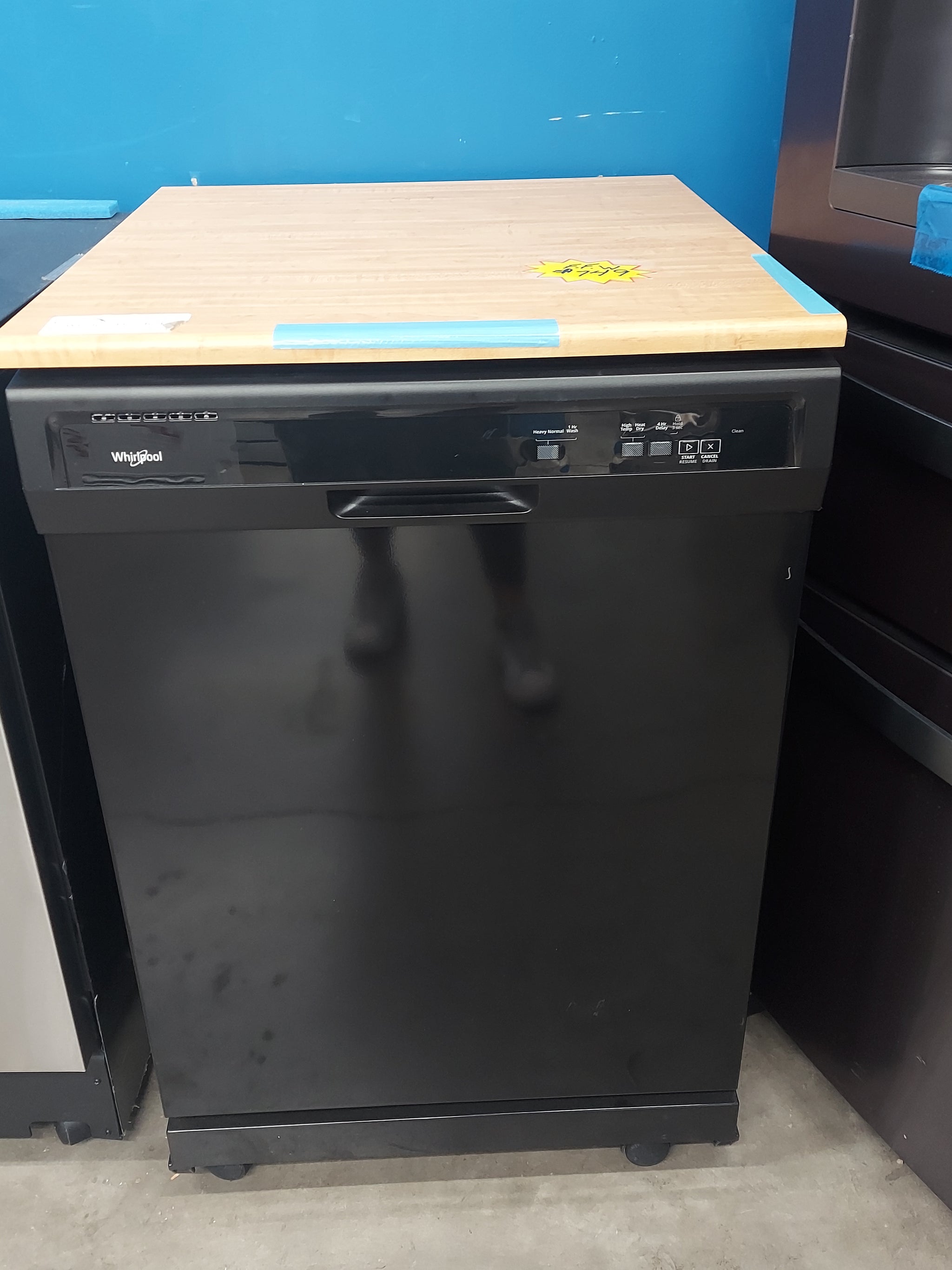 Whirlpool heavy duty portable shops dishwasher