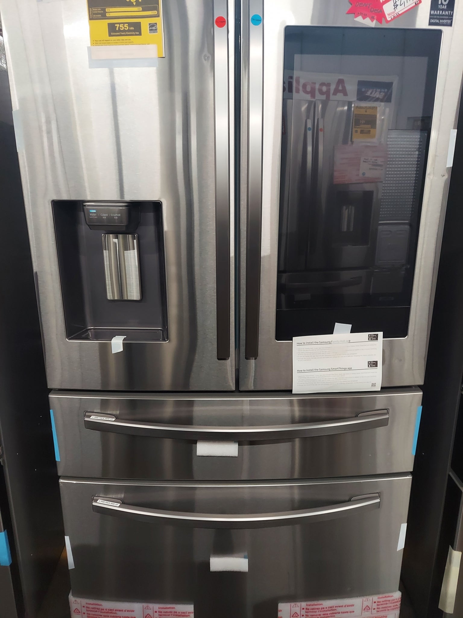 Samsung (RF28R7551SR) 36 Inch French Door Refrigerator with 28 cu. ft. Capacity