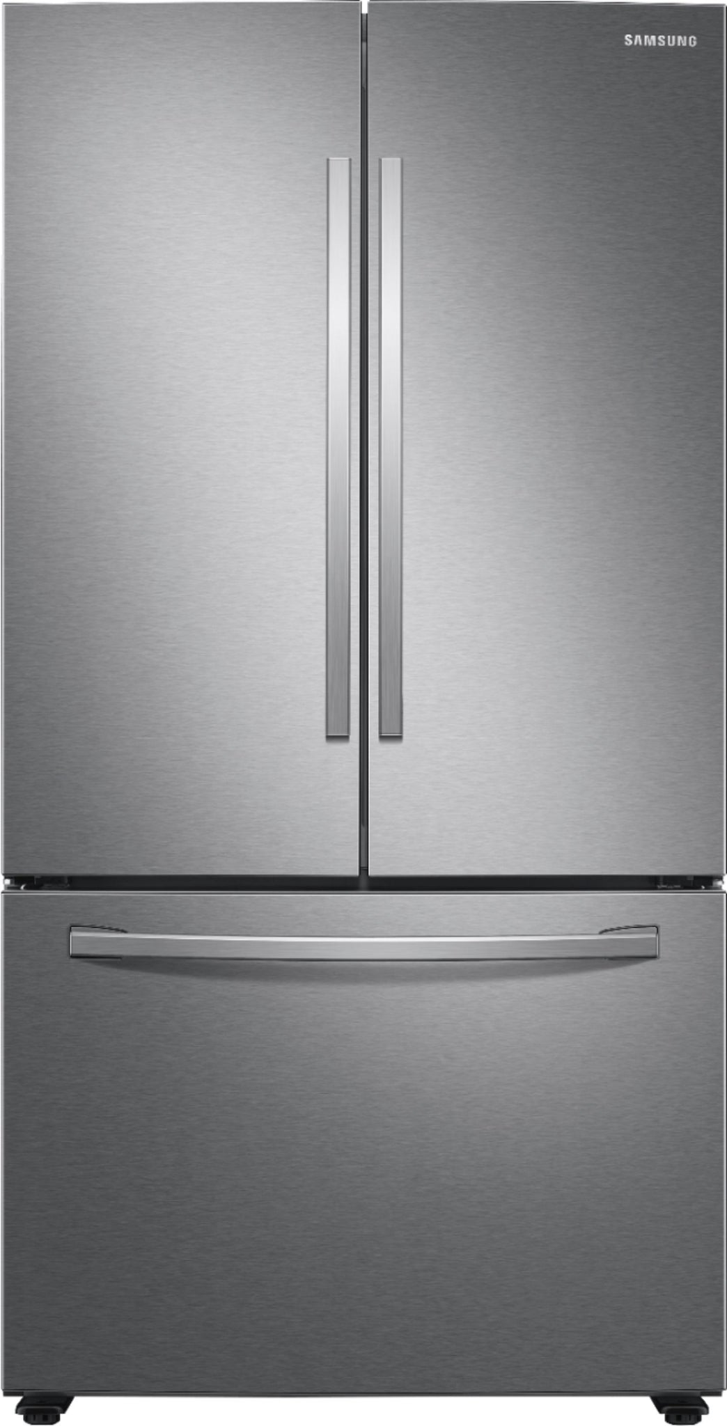 Samsung - 28 cu. ft. Large Capacity 3-Door French Door Refrigerator - Fingerprint Resistant Stainless Steel  - RF28T5001SR