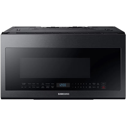Samsung 1000W Built-In Microwave Hood Combo - 2.1 cu ft - Black Stainless Steel - ME21M706BAG