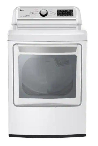 LG Electronics 7.3 cu. ft. Ultra Large White Smart Gas Vented Dryer with EasyLoad Door and Sensor Dry, ENERGY STAR DLG7301WE 649 open box new