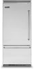 Viking Built-In 5 Series 36 Inch Counter Depth Bottom Freezer Refrigerator Stainless Steel -VCBB5363ELSS