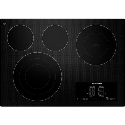 KitchenAid Architect Series II Ceramic Cooktop with 4 Elements - Black - KECC607BBL