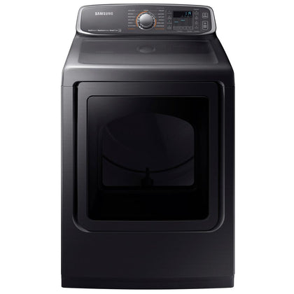 Samsung 7.4 cu. ft. Electric Dryer with Steam in Black Stainless - DVE52M7750V