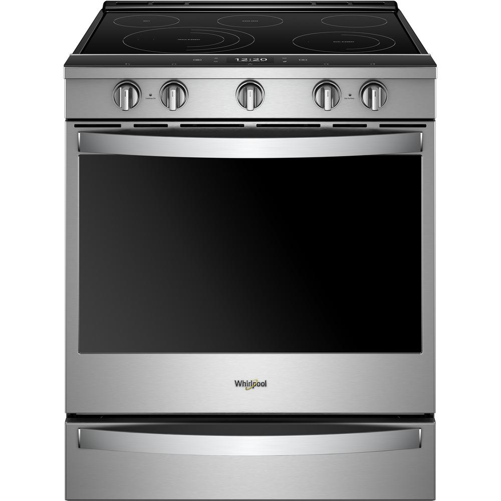 Whirlpool 6.4 cu. ft. Smart Slide-in Electric Range with Scan-to-Cook Technology - Stainless Steel - WEE750H0HZ