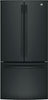 GE (GNE25JGKBB) 33 Inch French Door Refrigerator with 24.7 Cu. Ft. Capacity