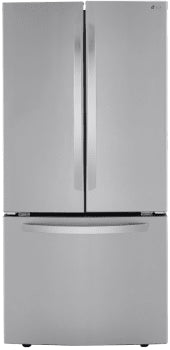 LG (LRFCS25D3S) 33 Inch 3-Door French Door Refrigerator with 25.1 Cu. Ft. Capacity