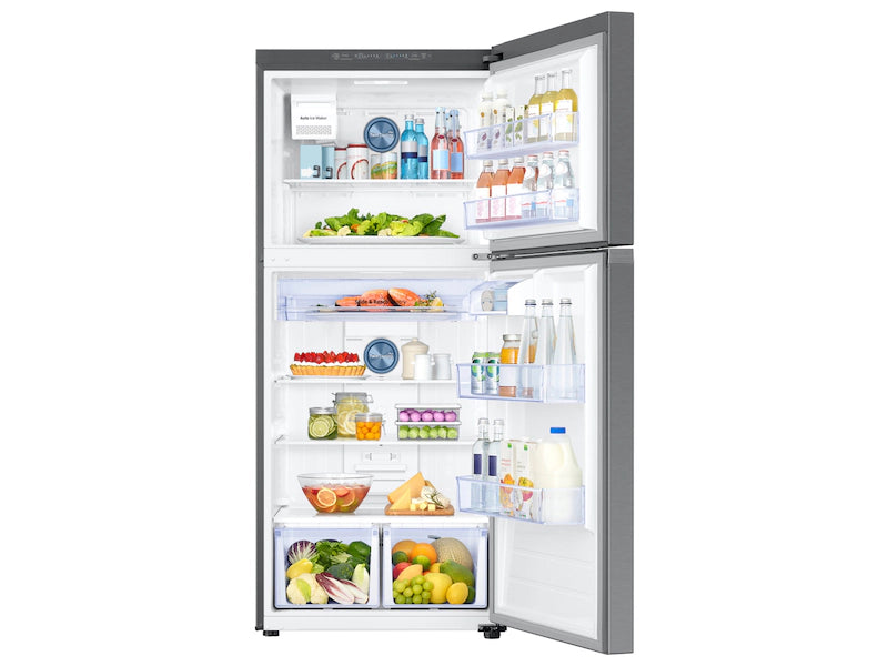 Samsung 18 cu. ft. Top Freezer Refrigerator with FlexZone and Ice Maker in Stainless Steel RT18M6215SR/AA