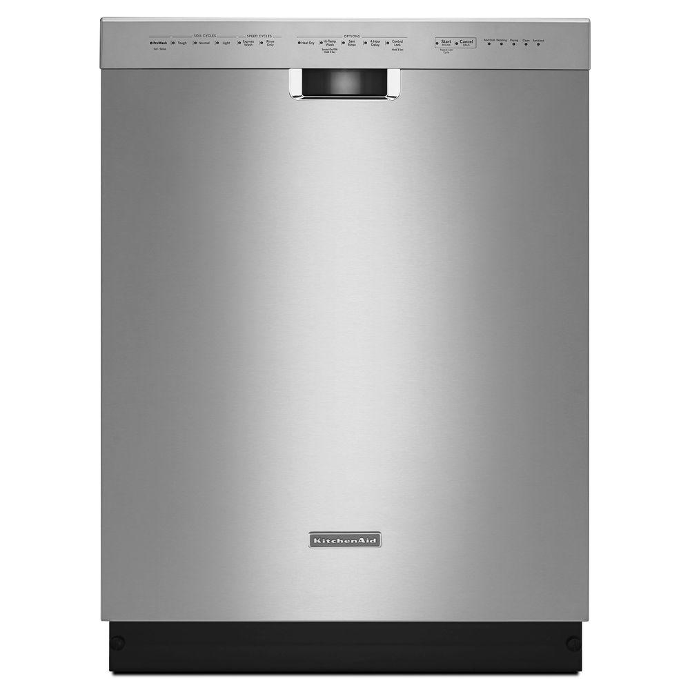 KitchenAid 23.9-inch Built-in Dishwasher - Stainless Steel KDFE104DSS