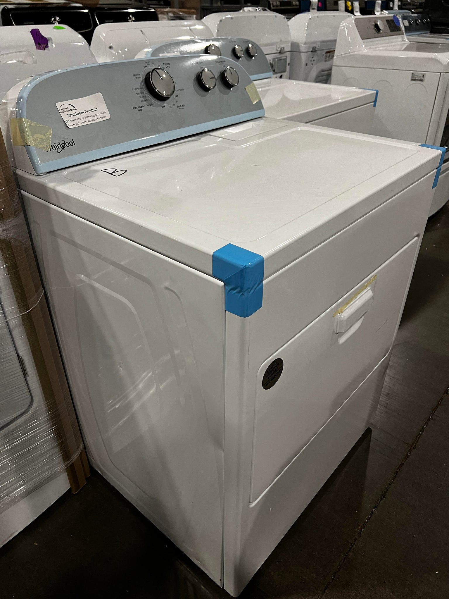Whirlpool 7.0 cu. ft. Top Load Electric Dryer with AutoDry™ Drying Sys ...