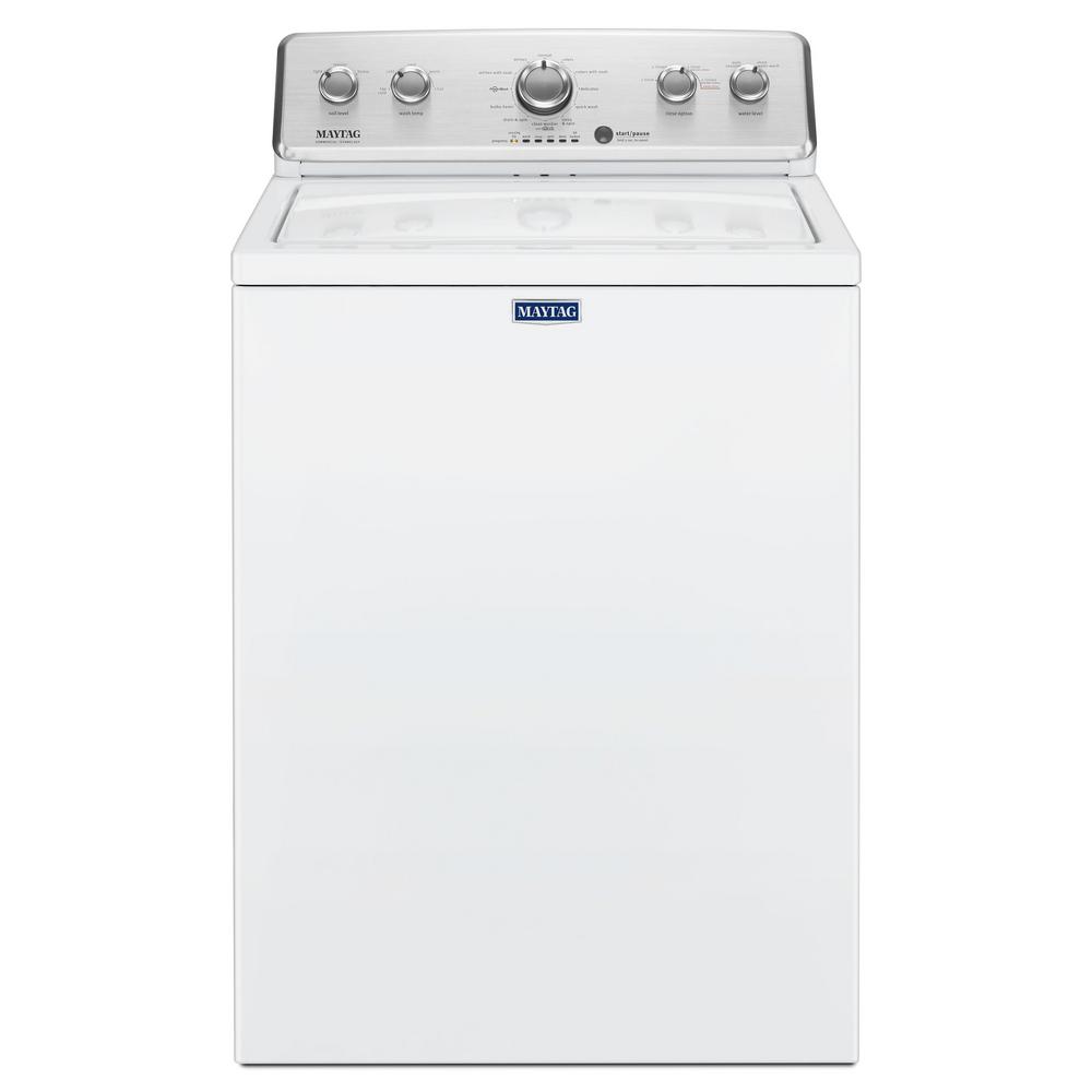Maytag 3.8 cu. ft. High-Efficiency White Top Load Washing Machine with Deep Fill Option -MVWC465HW