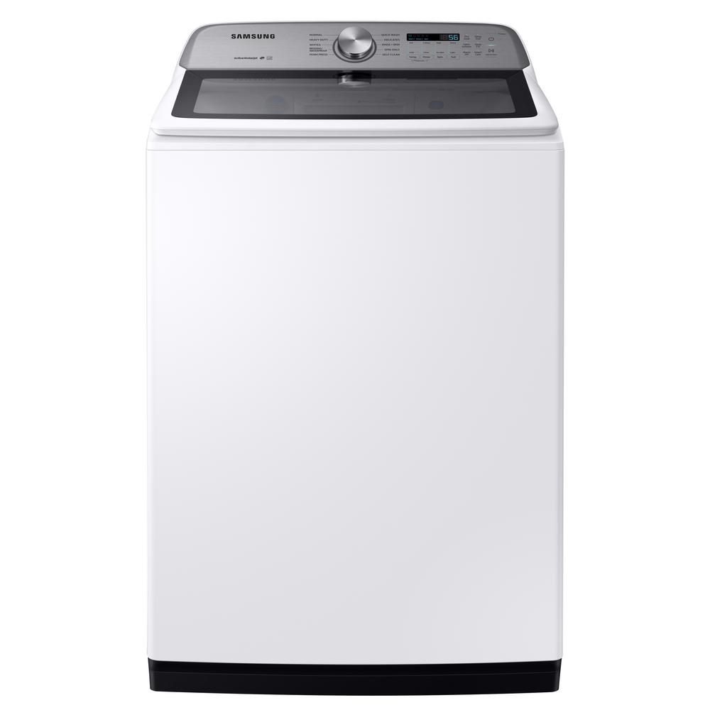 Samsung 5.4 cu. ft. White Top Load Washing Machine with Active WaterJet -WA54R7200AW