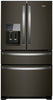 Whirlpool - 24.5 Cu. Ft. 4-Door French Door Refrigerator - Black stainless steel (WRX735SDHV)